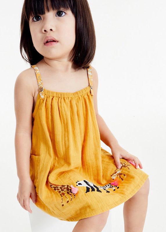 Girls' Strappy Zoo Dress
