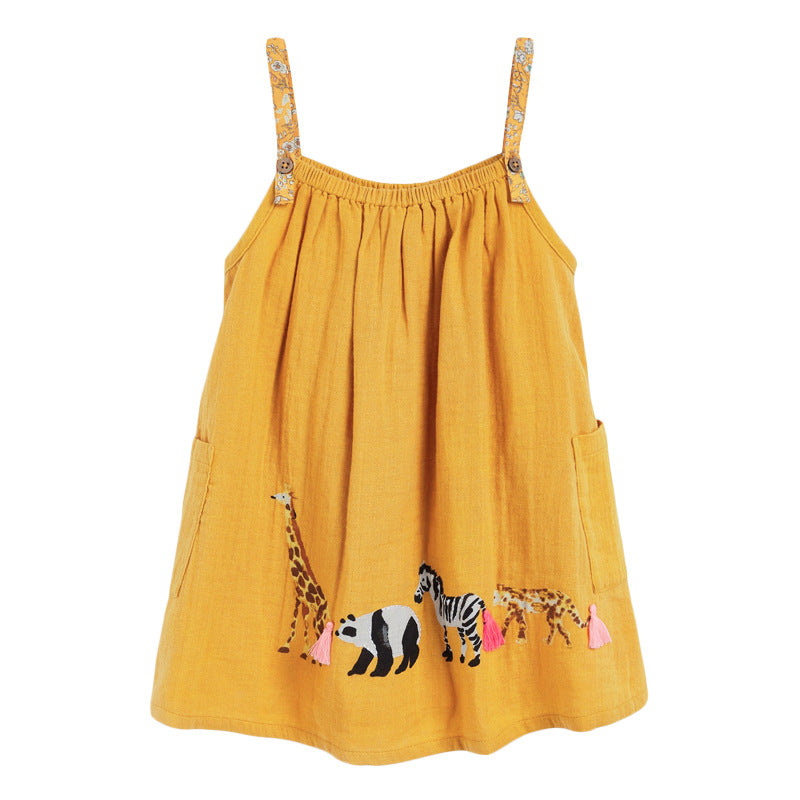 Girls' Strappy Zoo Dress