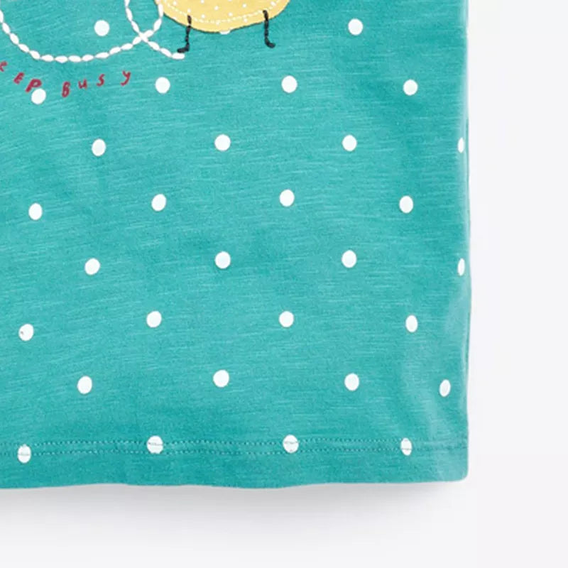 Girls' Cotton Short Sleeve Bees T-Shirt