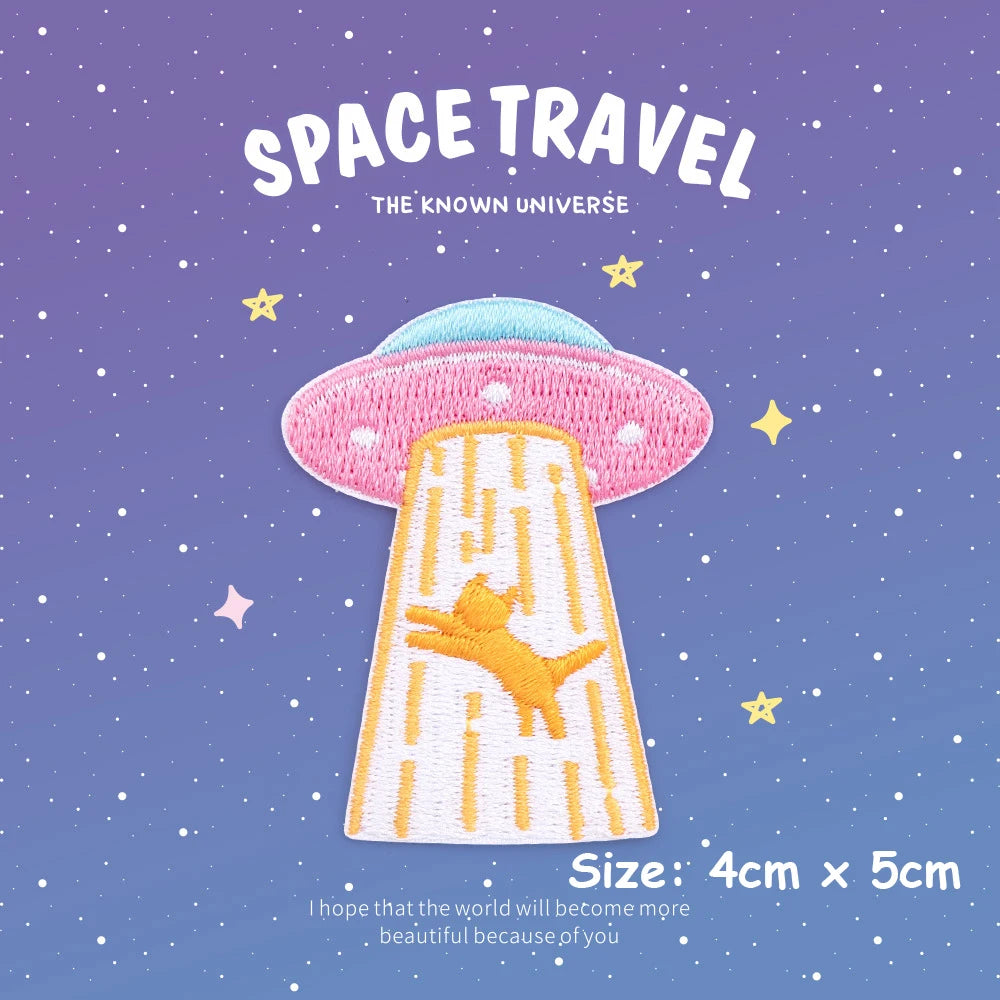 Choose from Space Travel Iron-on Patches