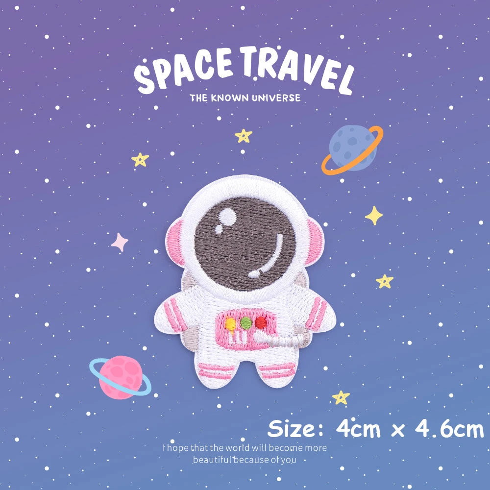 Choose from Space Travel Iron-on Patches