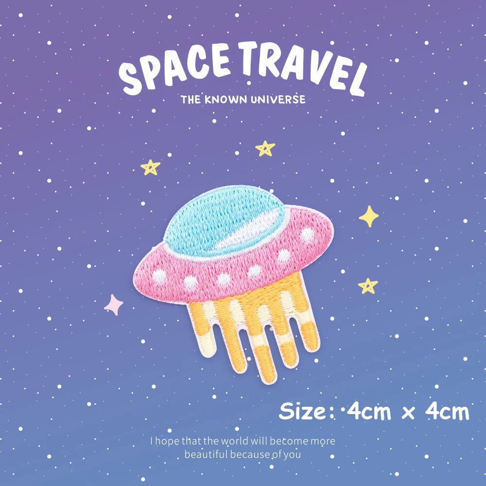 Choose from Space Travel Iron-on Patches