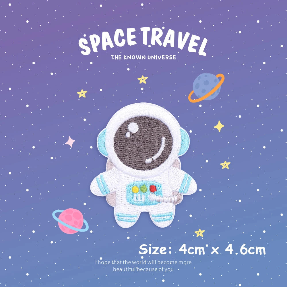 Choose from Space Travel Iron-on Patches