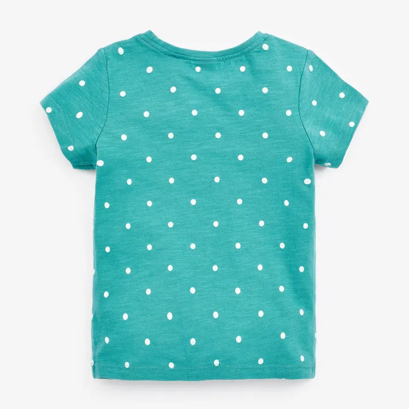 Girls' Cotton Short Sleeve Bees T-Shirt