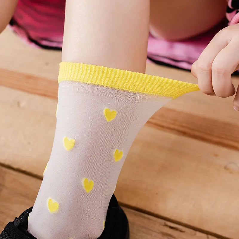 Ultra-thin Ankle socks with contrast tipping