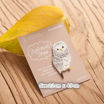 Choose from your Mini Embroidery Animal Patches