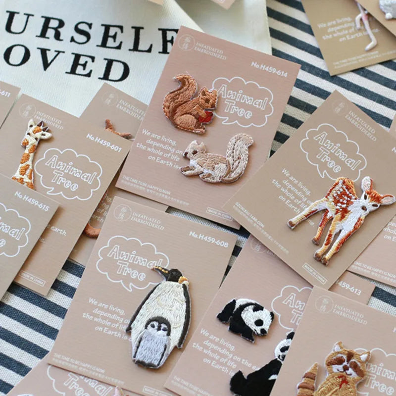 Choose from your Mini Embroidery Animal Patches