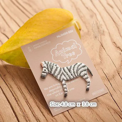Choose from your Mini Embroidery Animal Patches