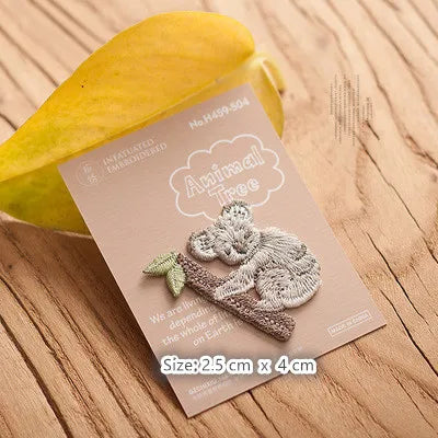 Choose from your Mini Embroidery Animal Patches