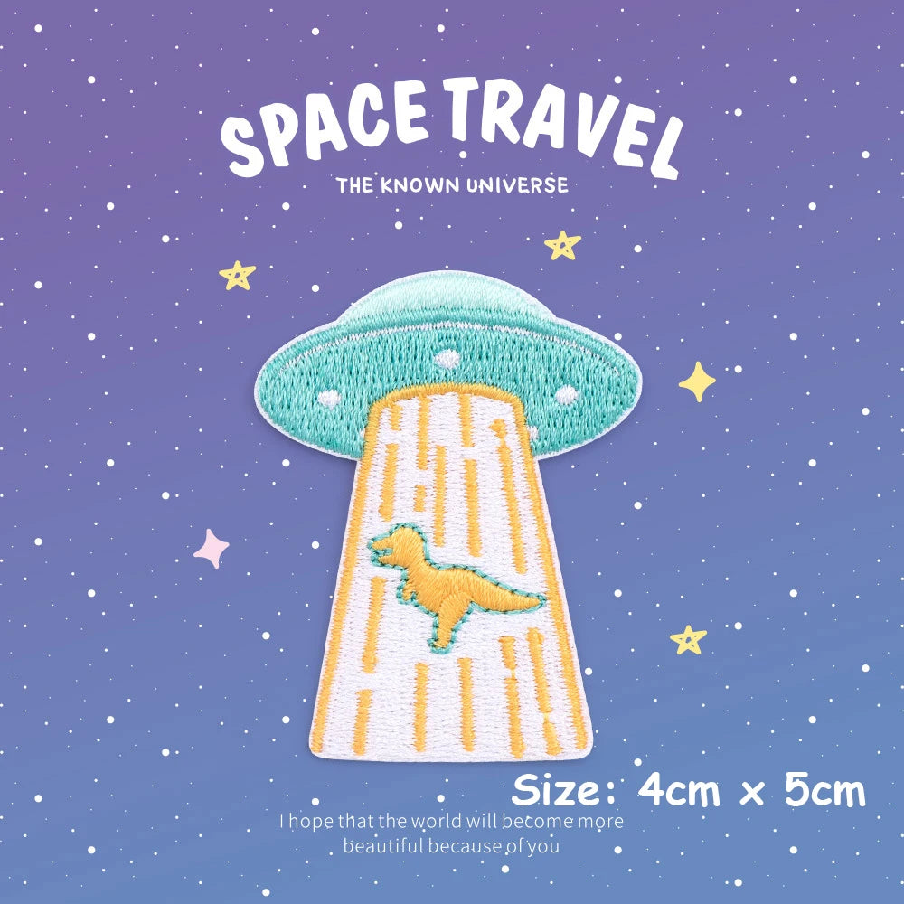 Choose from Space Travel Iron-on Patches