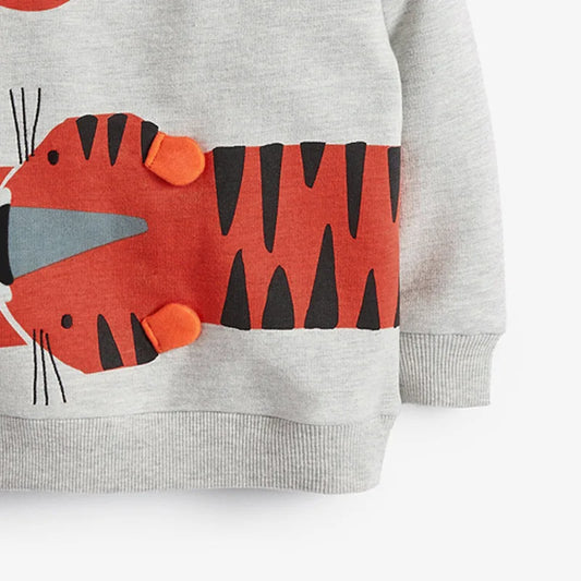 Tiger Pattern Sweatshirt