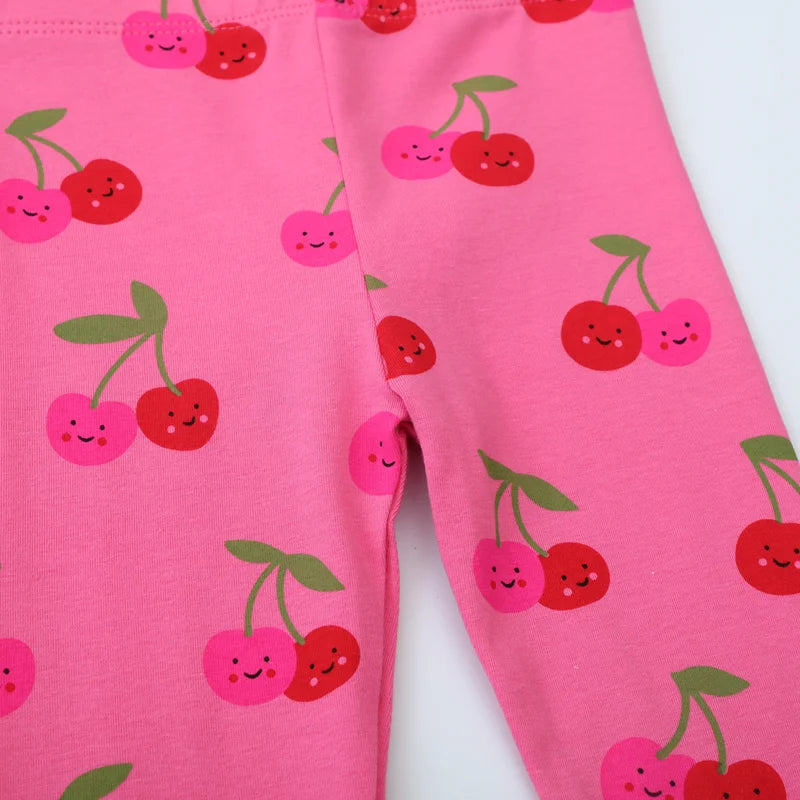Girls Happy Cherry Leggings
