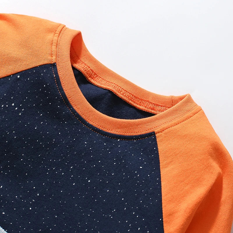 Rocket around Earth Long Sleeve Tee