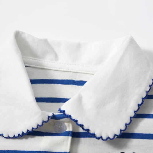 Girls Collared Stripey T Shirt - Ladybird
