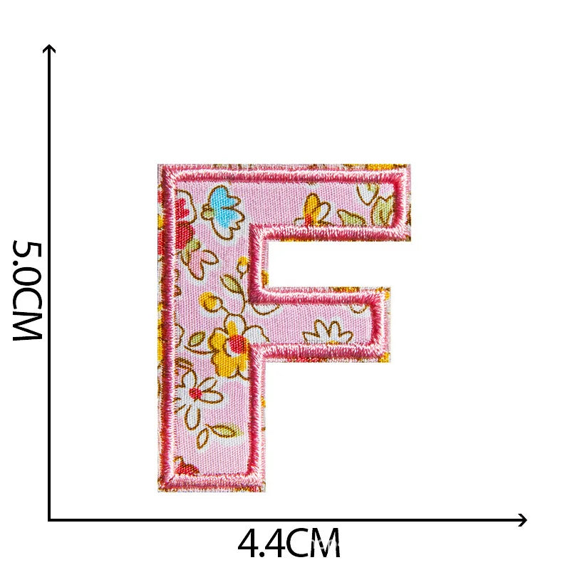 Alphabet Iron on Patches