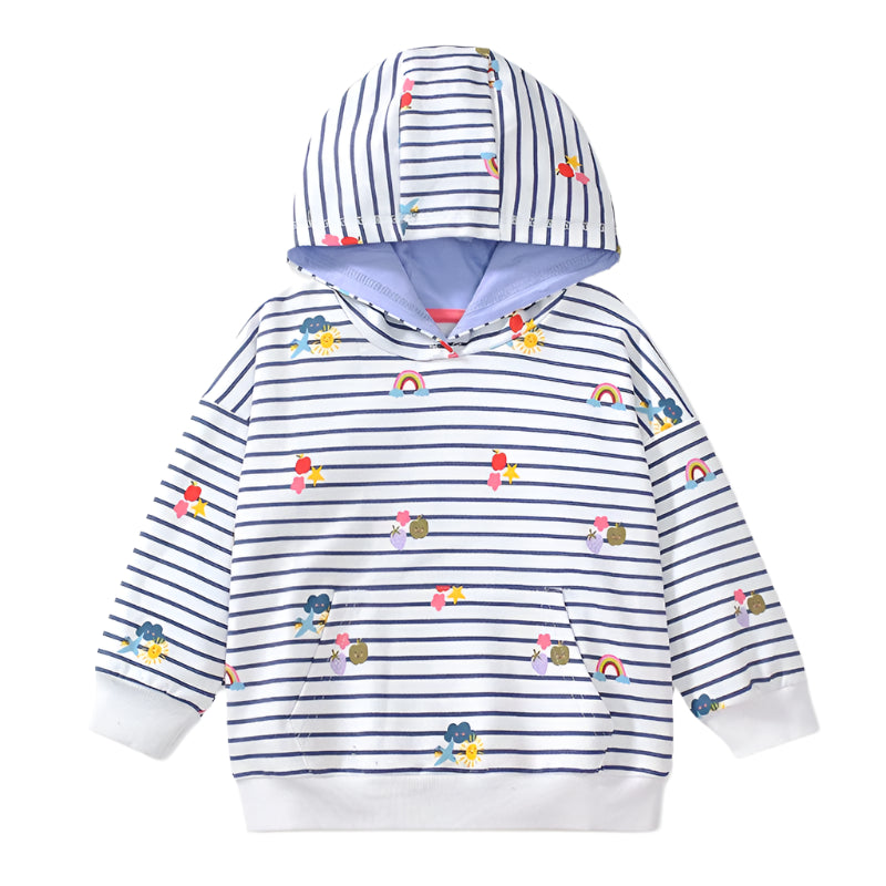 Girls Striped Hoodie