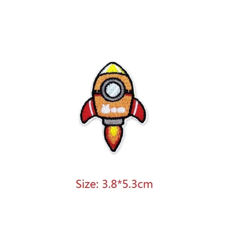 Choose from Astronaut & Space themed Iron on Patches