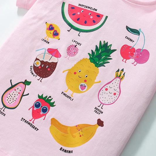 Girls Fruity Short Sleeve T-shirt