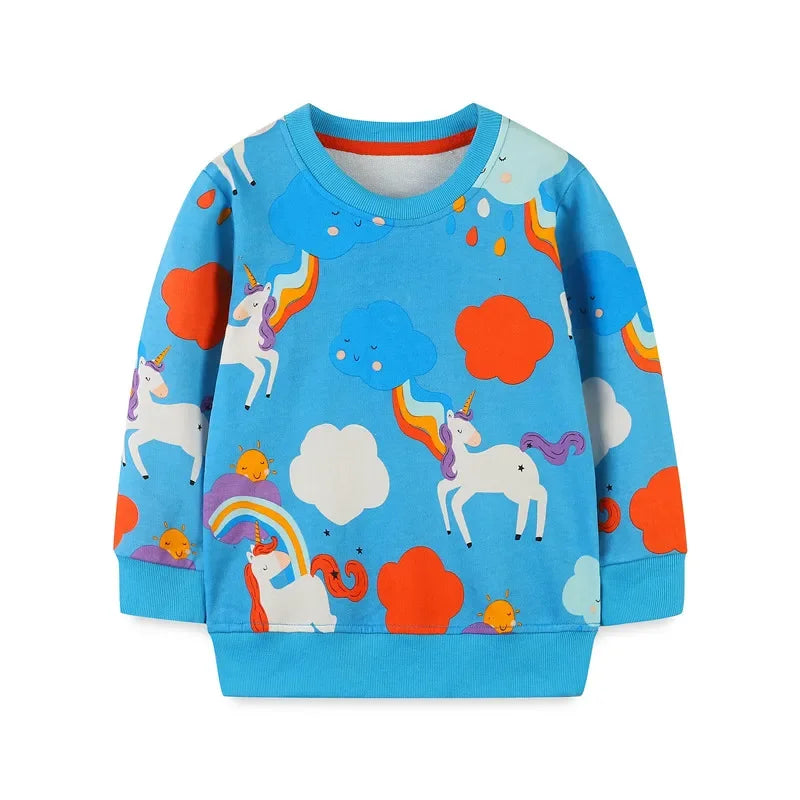 Girls Sweatshirt - Lovely Unicorn