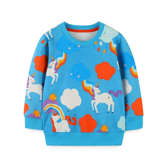 Girls Sweatshirt - Lovely Unicorn