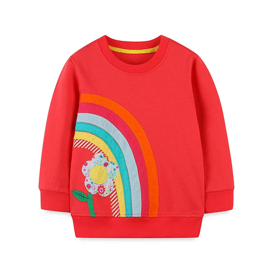 Rainbow & Flowers Sweatshirt