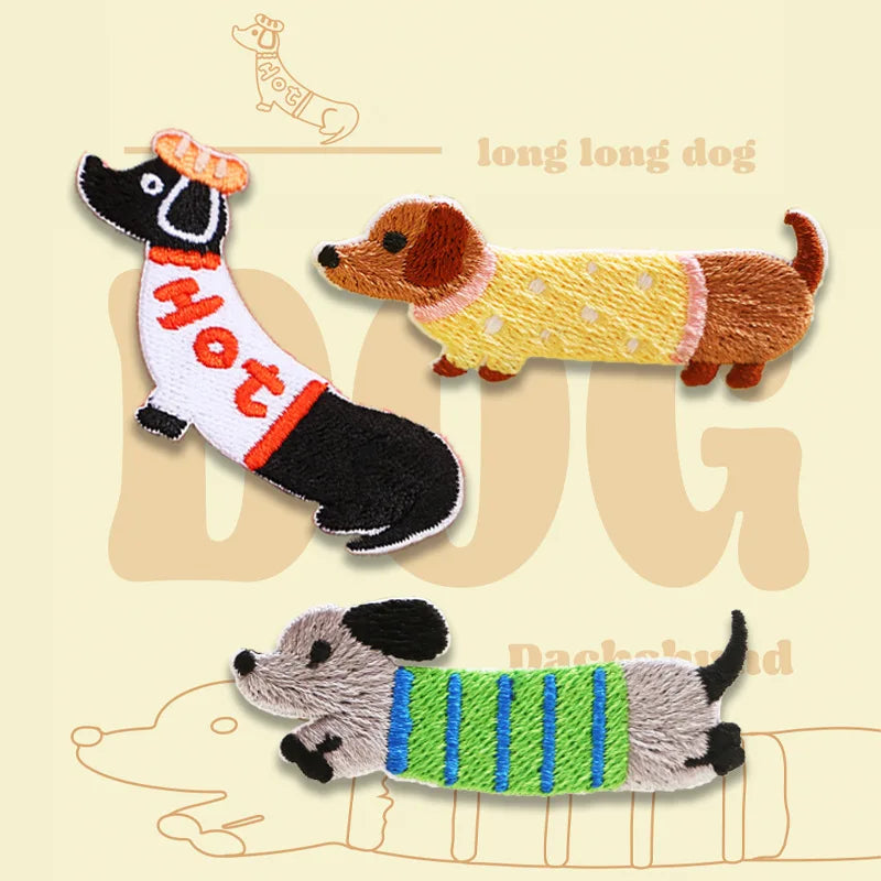 Choose from Dachshund Dog Iron-on Patches