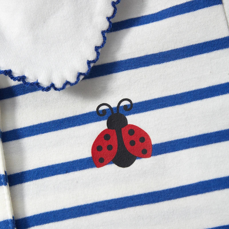 Girls Collared Stripey T Shirt - Ladybird