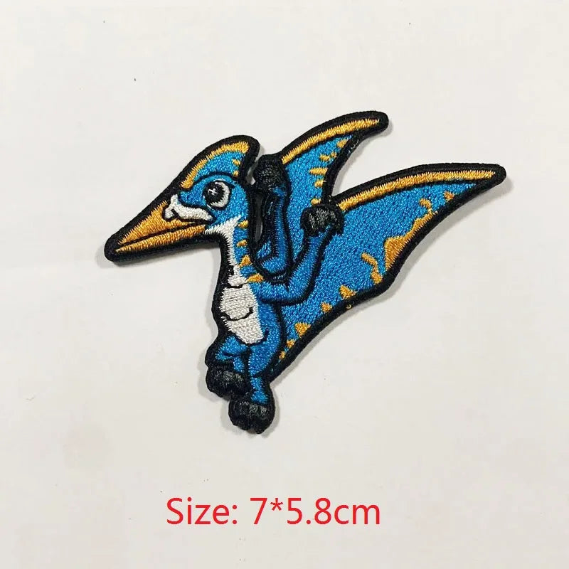 Choose from Dinosaur Iron-on Clothes Patches