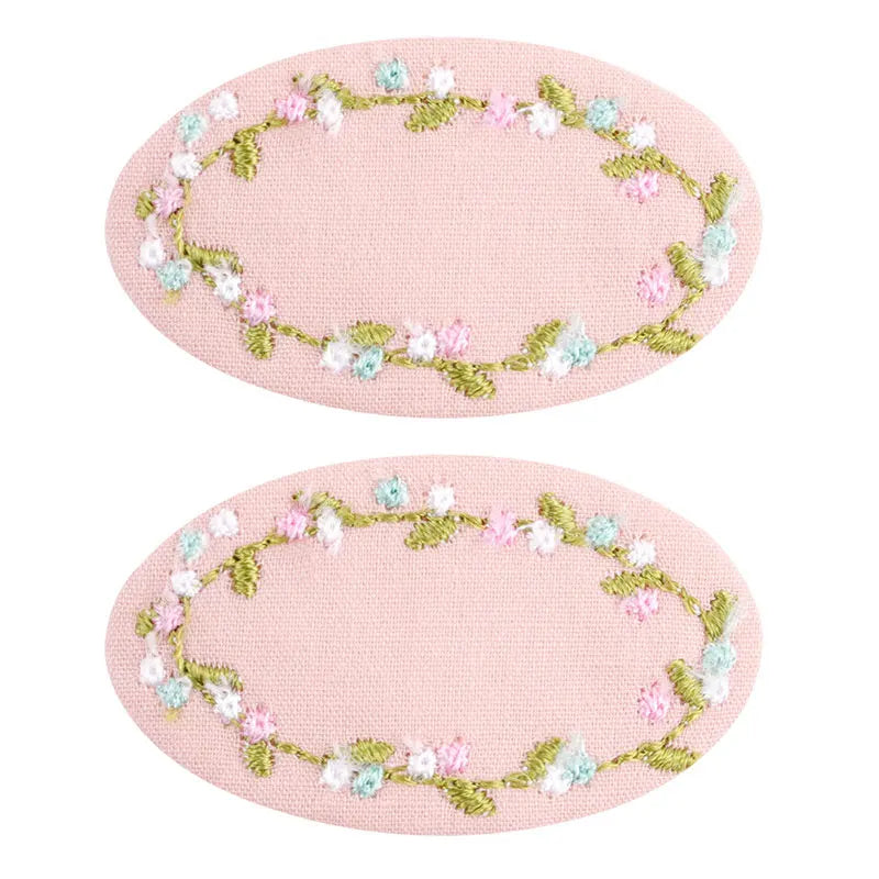 Embroidered Hair Clips