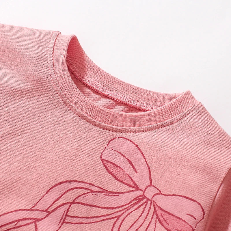 Girls LS Ballet Tulle Hem T shirt