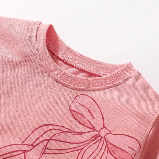 Girls LS Ballet Tulle Hem T shirt