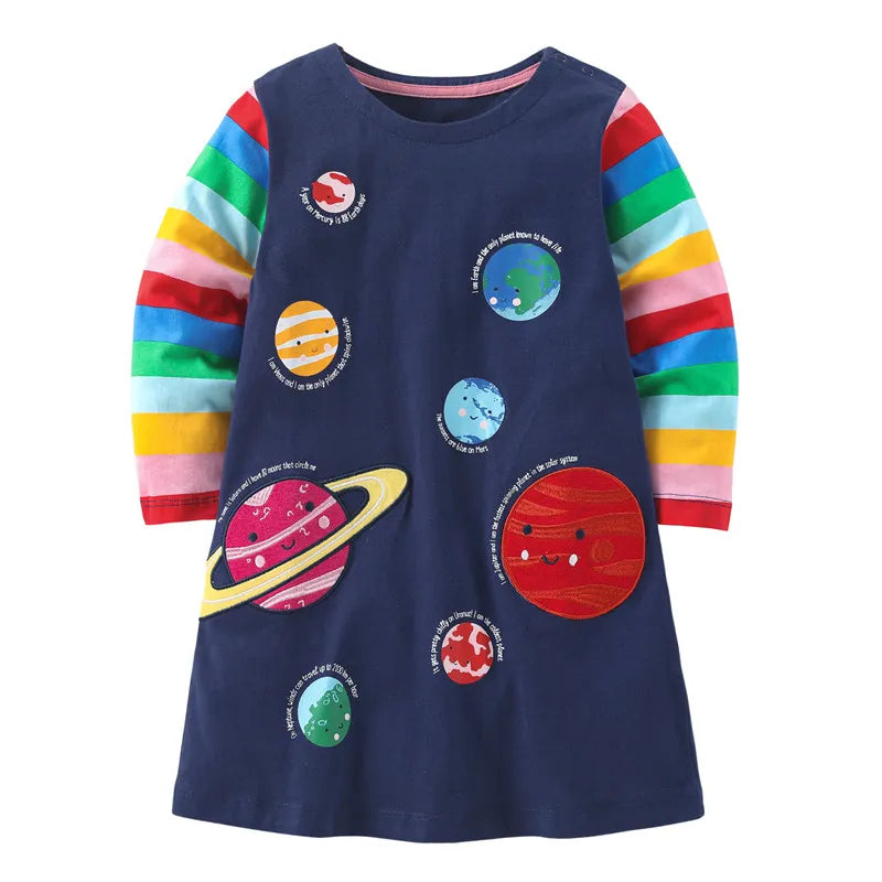 Girls Long sleeve T shirt Dress