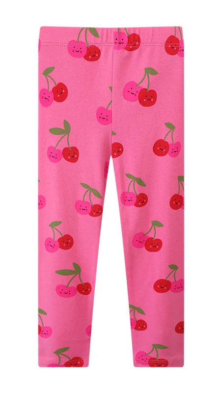 Girls Happy Cherry Leggings