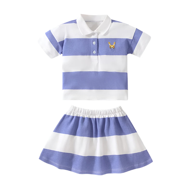 Girls Tennis Polo + Skirt set
