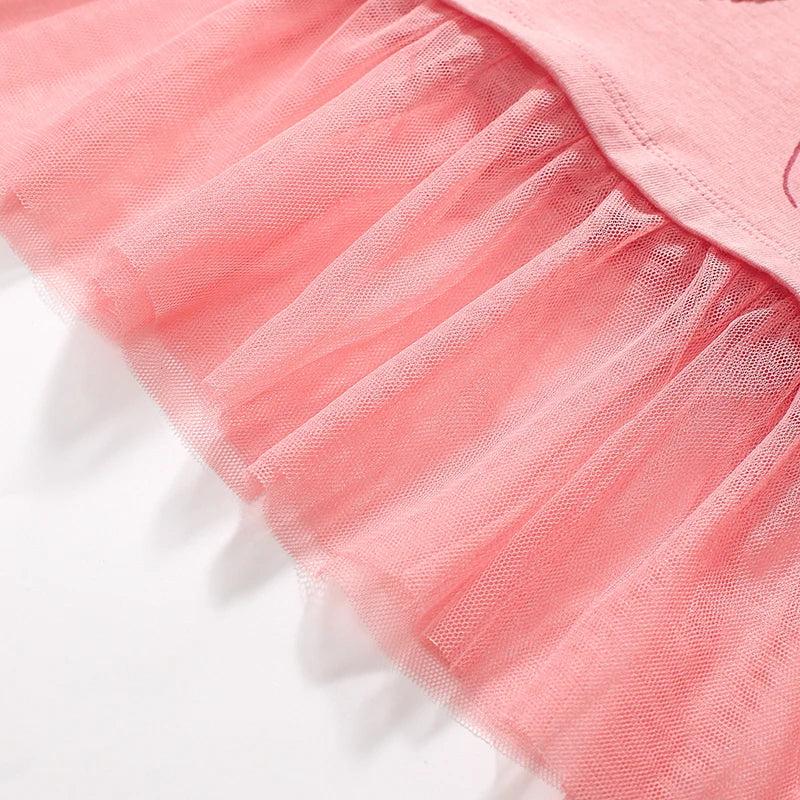 Girls LS Ballet Tulle Hem T shirt