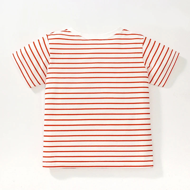 Crocodile Striped T Shirt