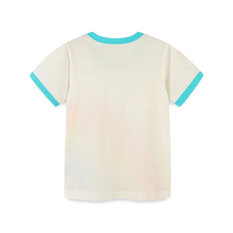 Rainbow Print Ringer T Shirt