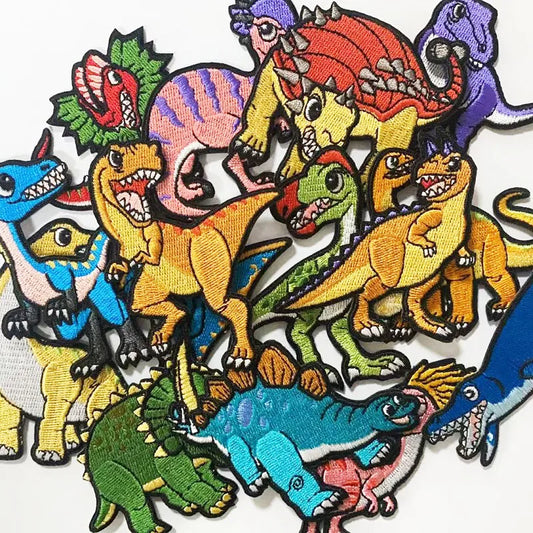 Choose from Dinosaur Iron-on Clothes Patches