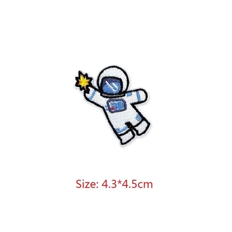 Choose from Astronaut & Space themed Iron on Patches