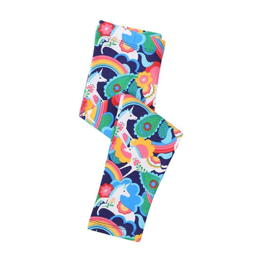 Girls Leggings - Busy Unicorns