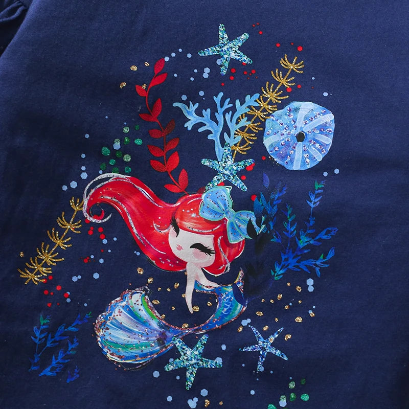 Girls LS Tee & Leggings Mermaid Set
