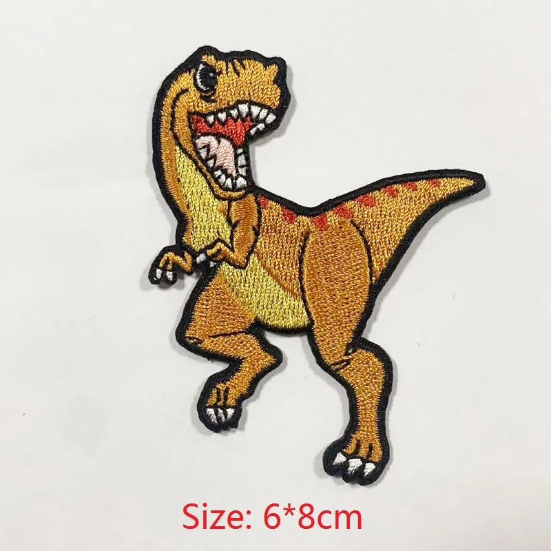 Choose from Dinosaur Iron-on Clothes Patches
