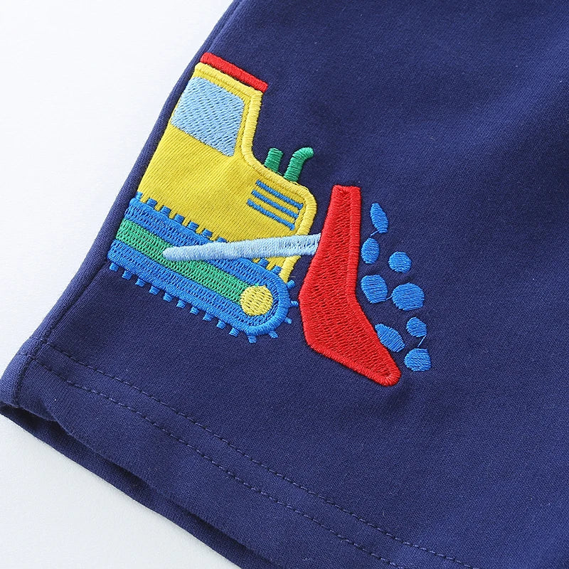 Shorts with Applique Digger patches