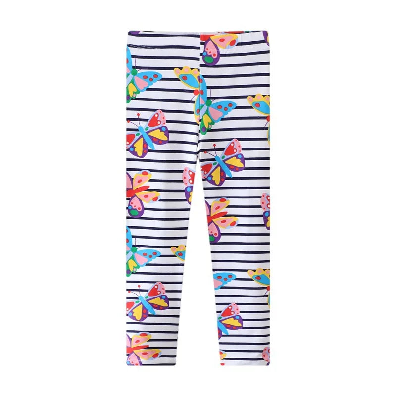 Striped Butterflies Leggings