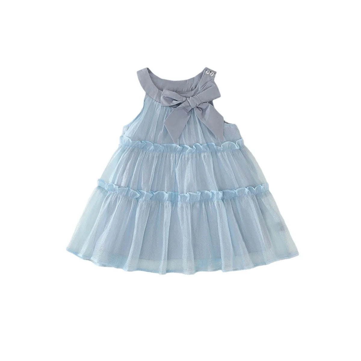 Girls Blue Halterneck Dress
