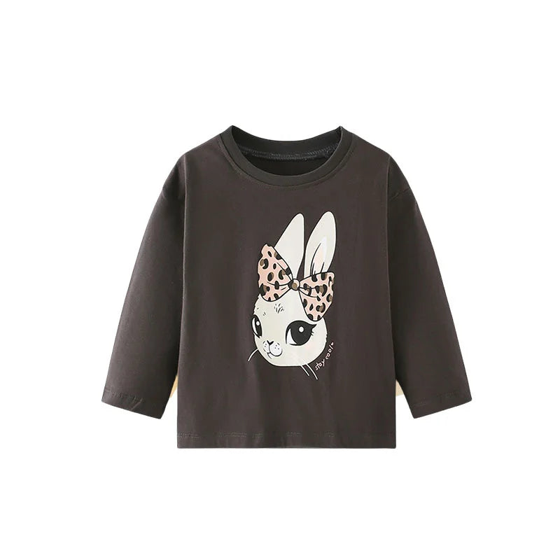 Girls Long Sleeve Bunny T Shirt