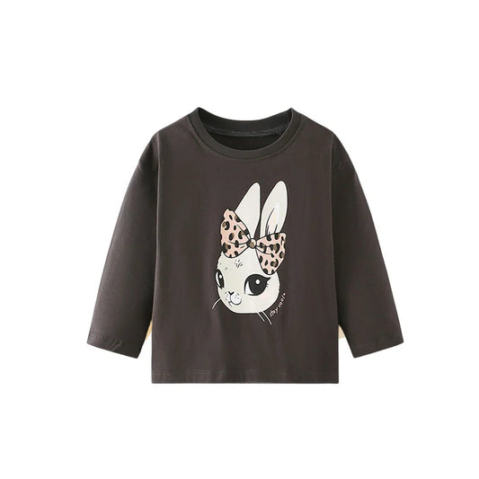 Girls Long Sleeve Bunny T Shirt