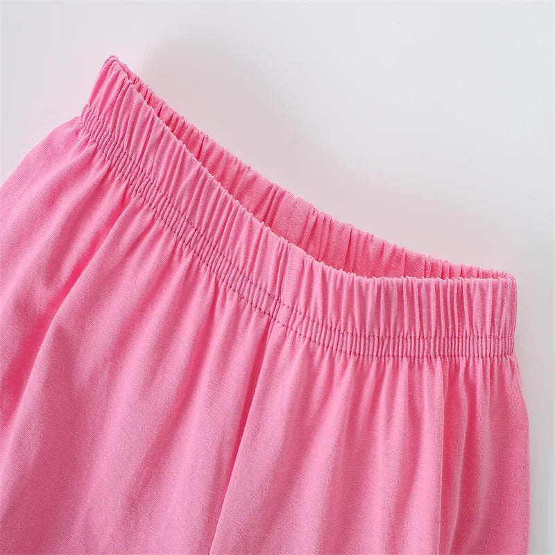 Girls Strawberry Shorts and Short Sleeve T-shirt