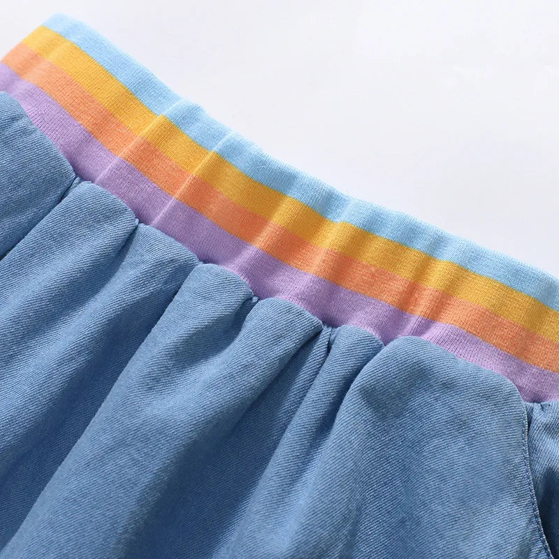 Girls SS Rainbow T-shirt and Skirt