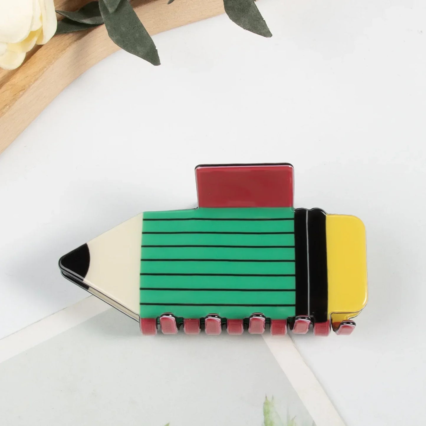 Acrylic Pencil Hair Claw Clips